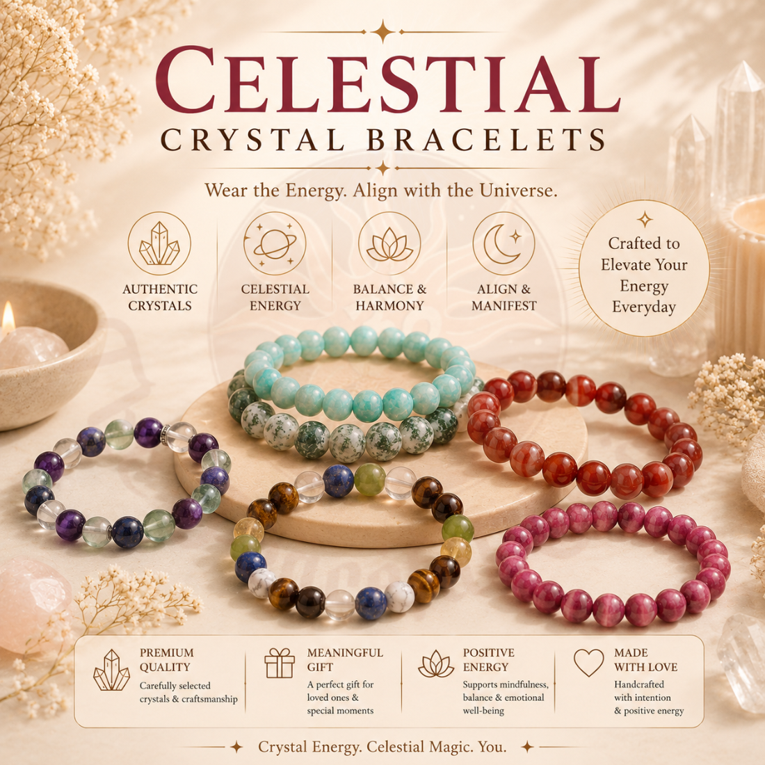 Celestial Crystal Bracelets
