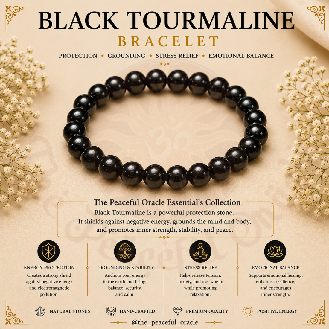 Black tourmaline Bracelet