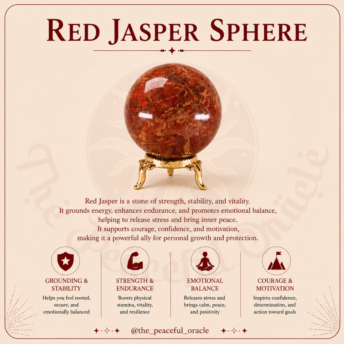 Red Jasper Sphere