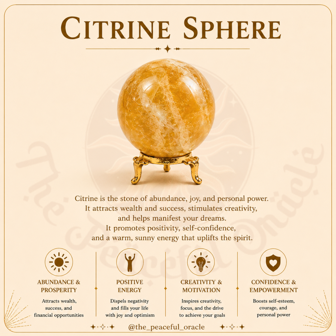 Citrine Sphere