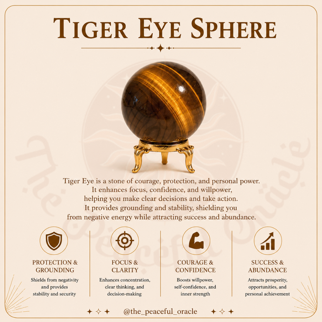 Tiger Eye Sphere