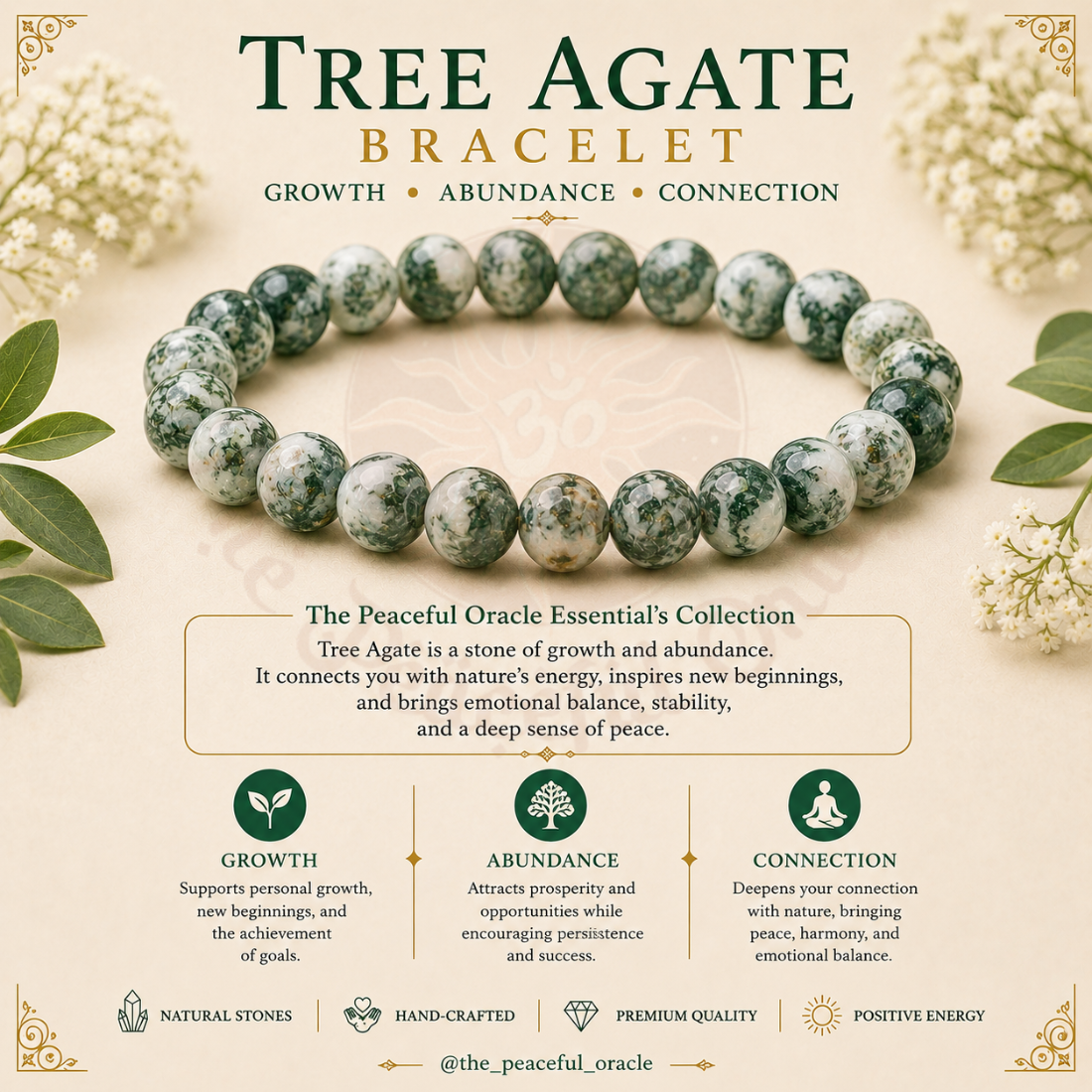 Tree Agate Bracelet