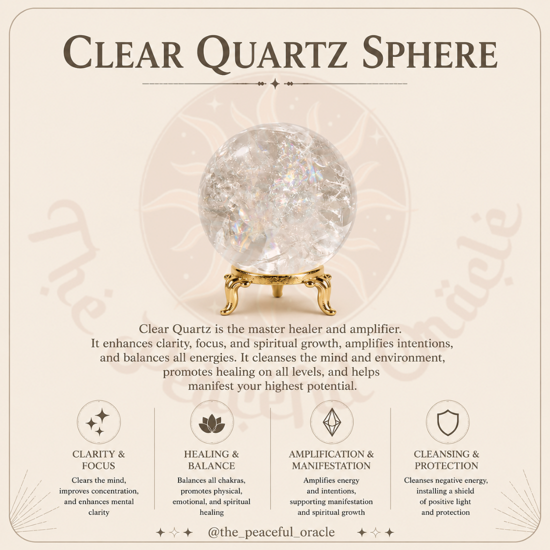 Clear Quartz Sphere