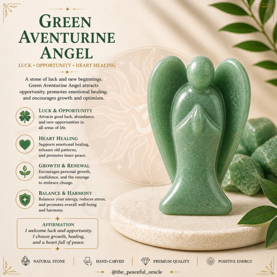 Green Aventurine Angel