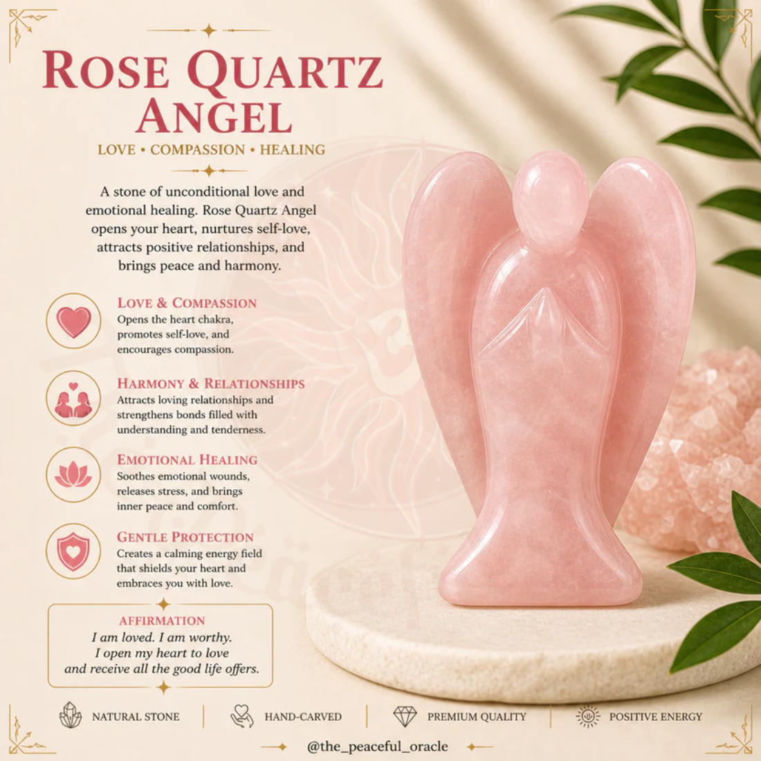 Rose Quartz Angel