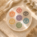 7 Chakra's Selenite Plate