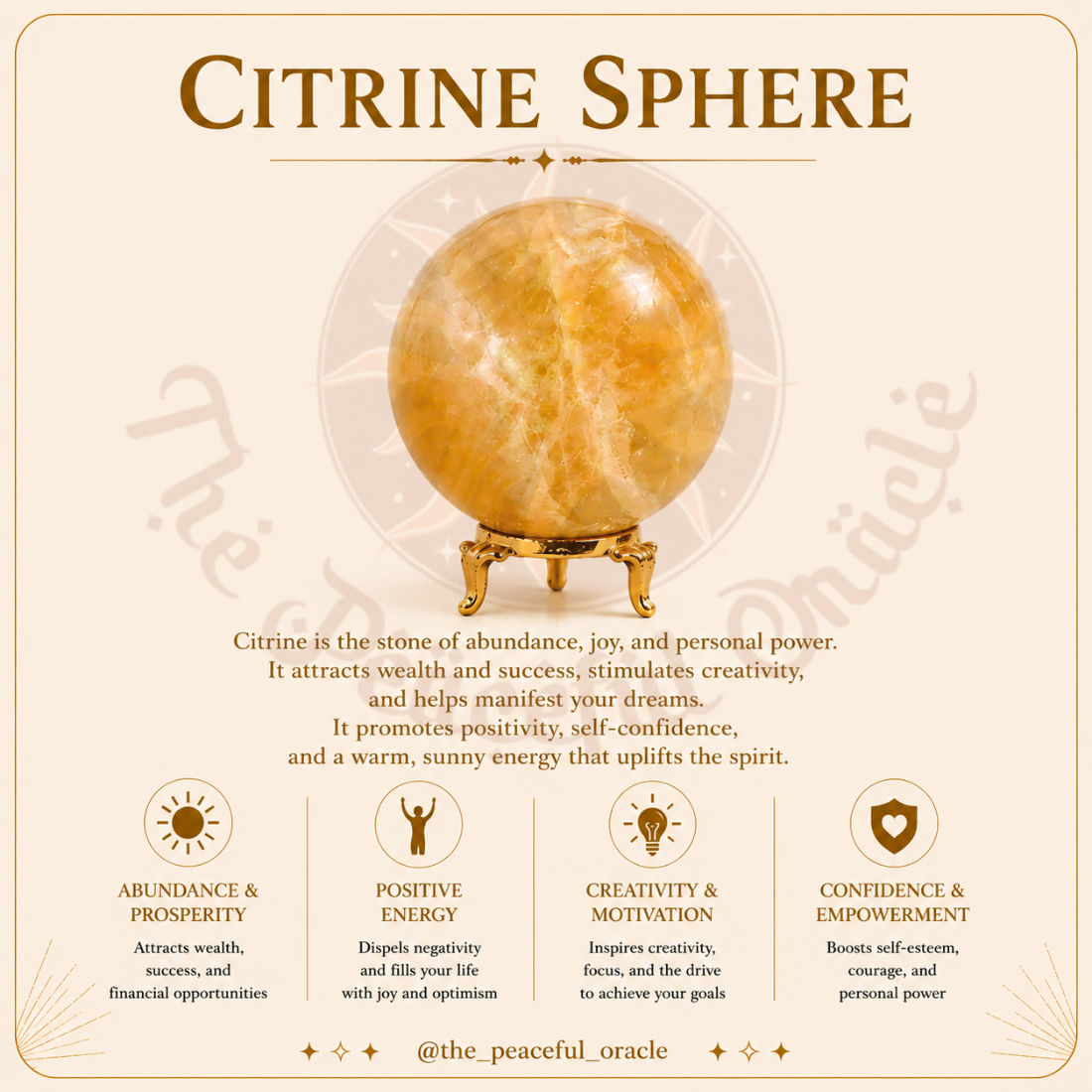 Citrine Sphere