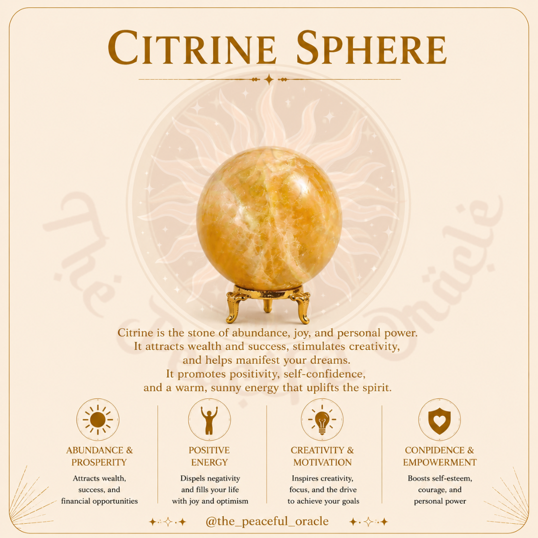 Citrine Sphere