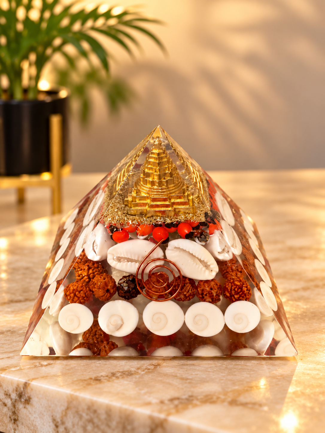 Shree Yantra Rudraksha Pyramid