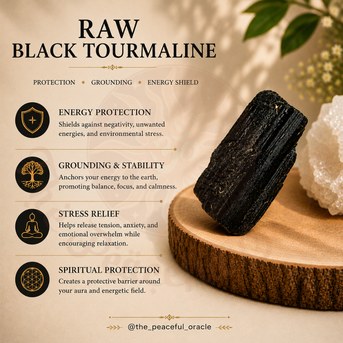 Raw Black Tourmaline