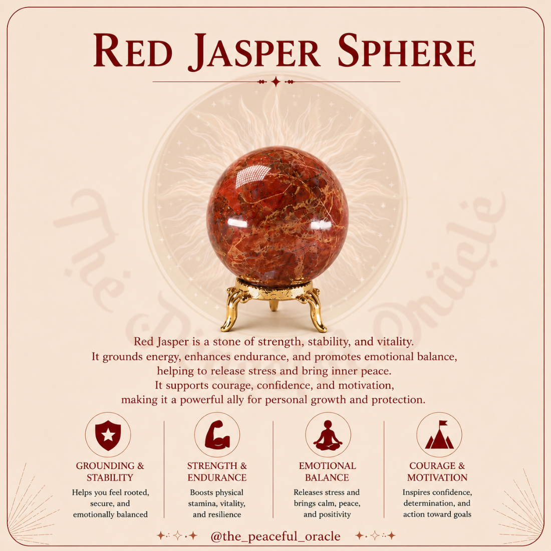 Red Jasper Sphere