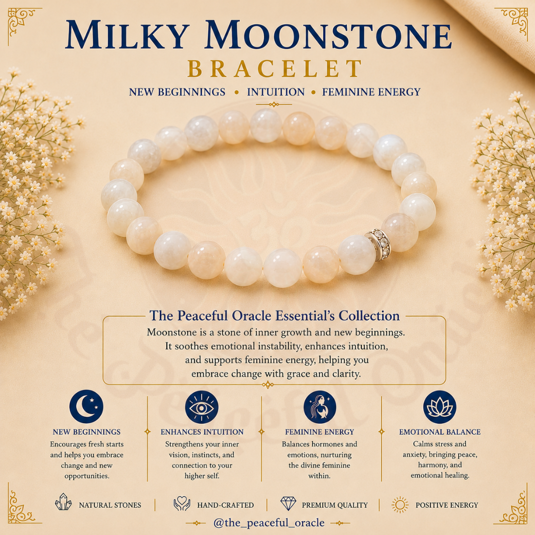 Milky Moonstone Bracelet