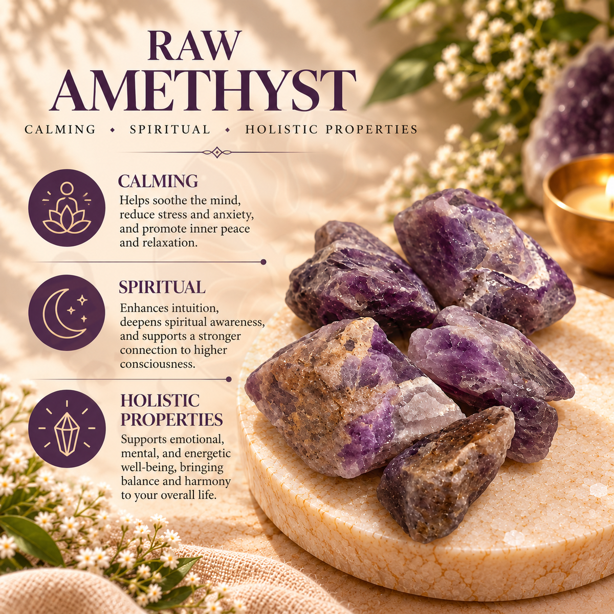 Raw amethyst