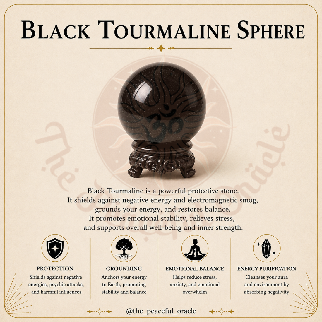 Black Tourmaline Sphere