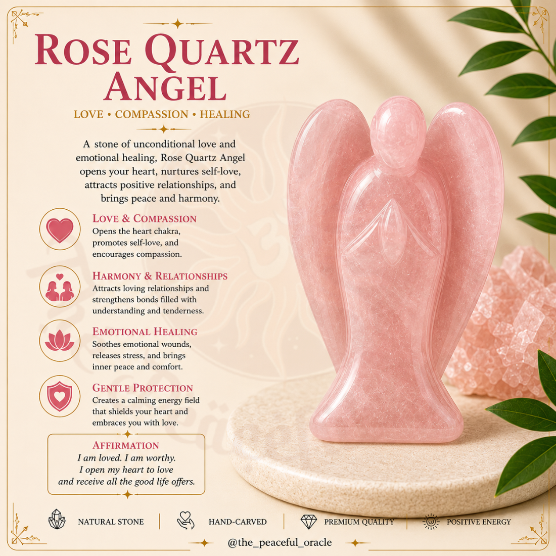 Rose Quartz Angel