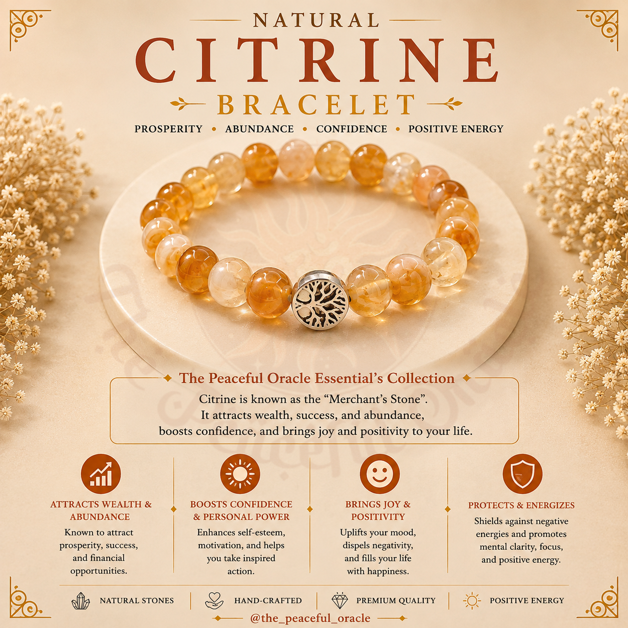 Natural Citrine Bracelet