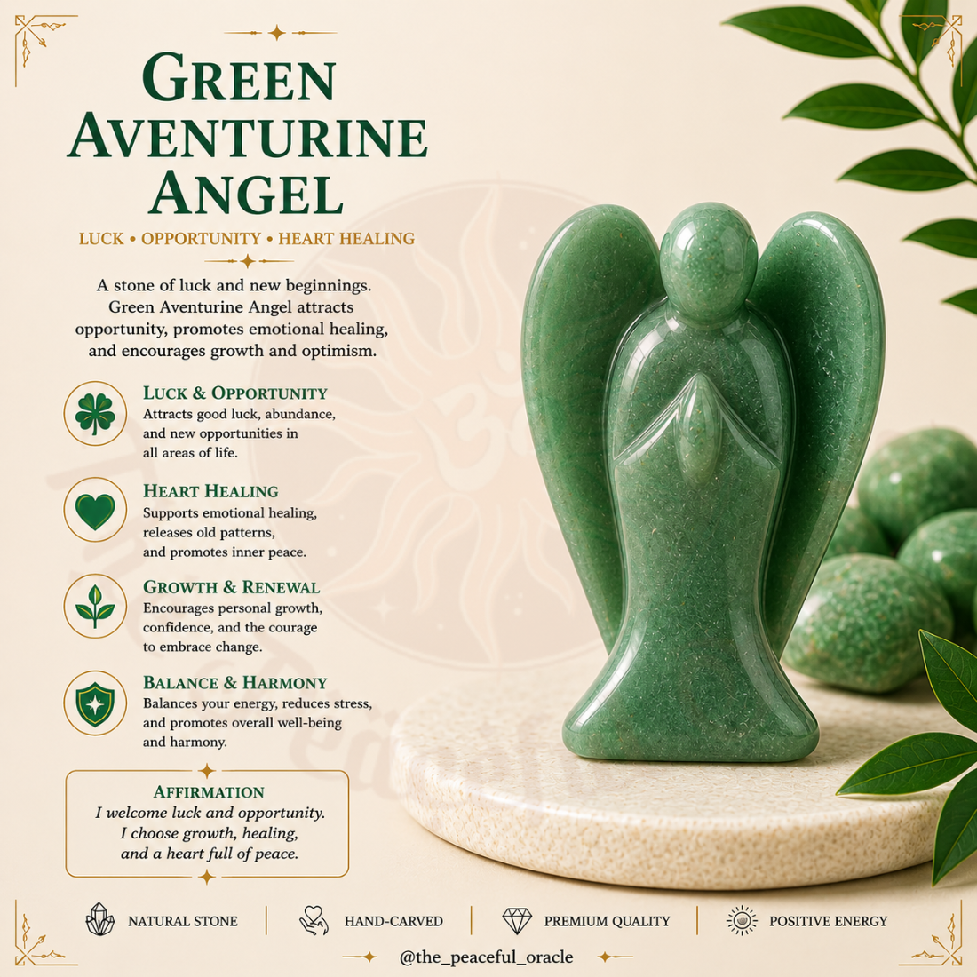 Green Aventurine Angel