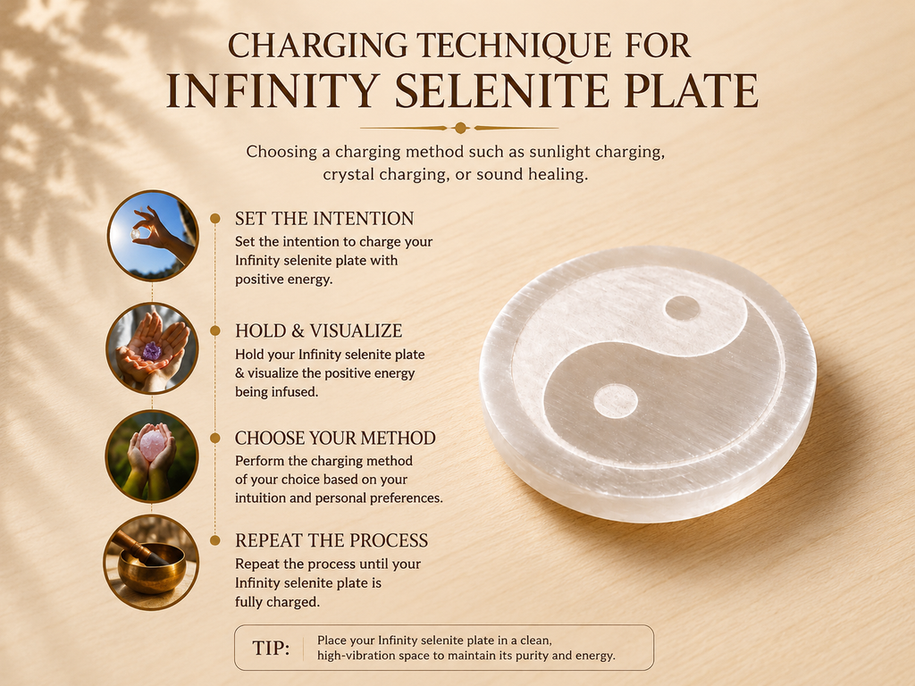 Infinity Selenite Plate (YING YANG)