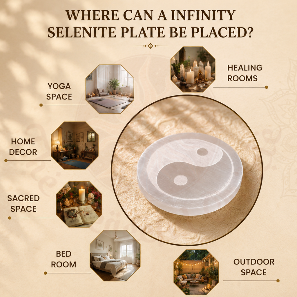 Infinity Selenite Plate (YING YANG)