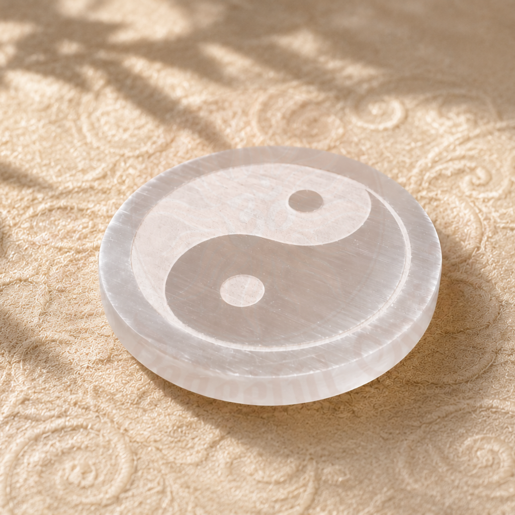 Infinity Selenite Plate (YING YANG)