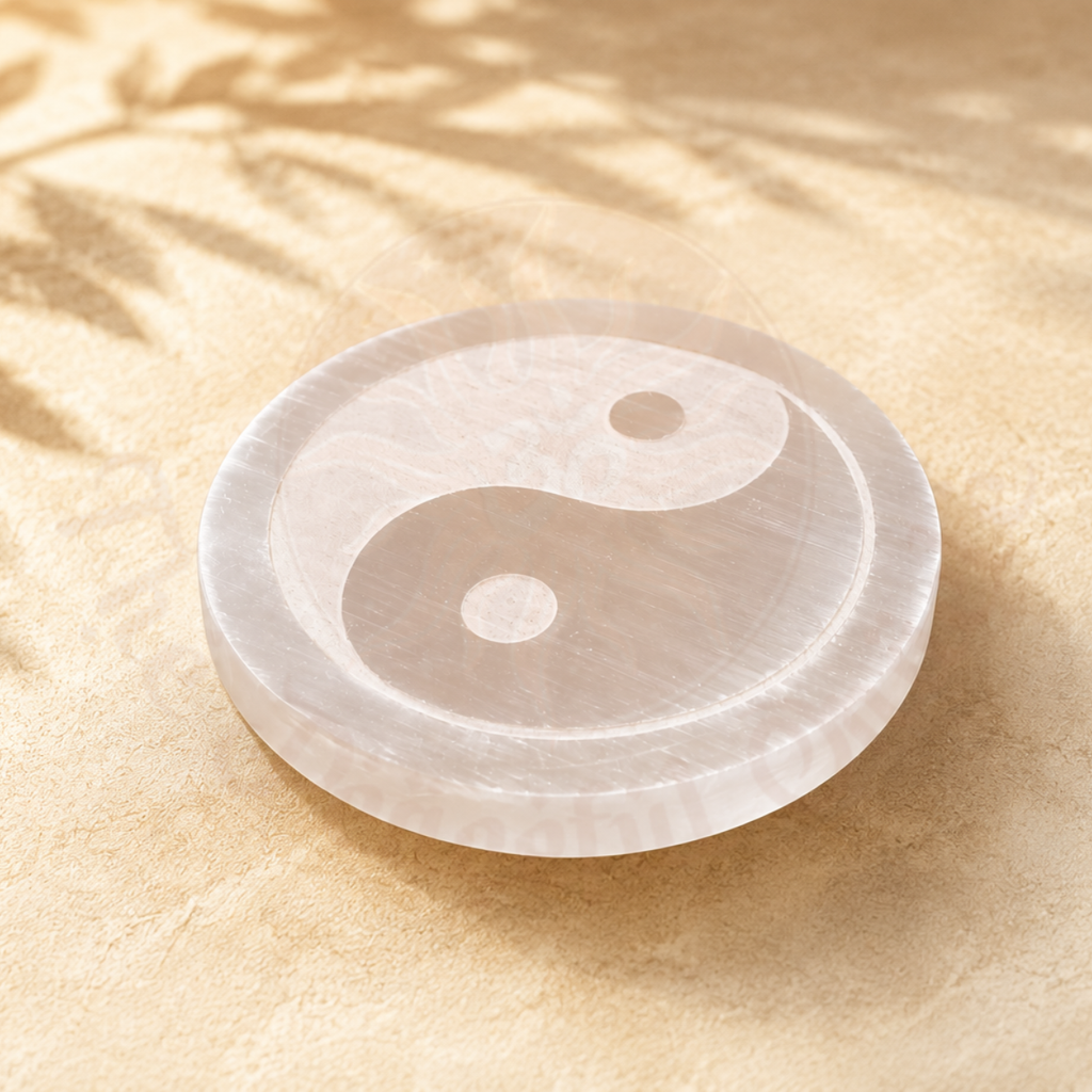 Infinity Selenite Plate (YING YANG)