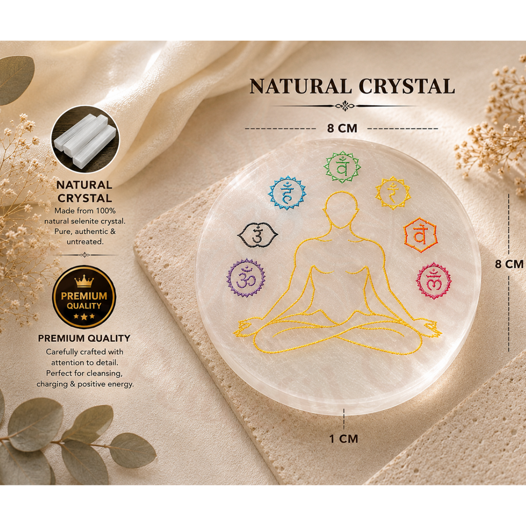 Meditation Selenite Plate