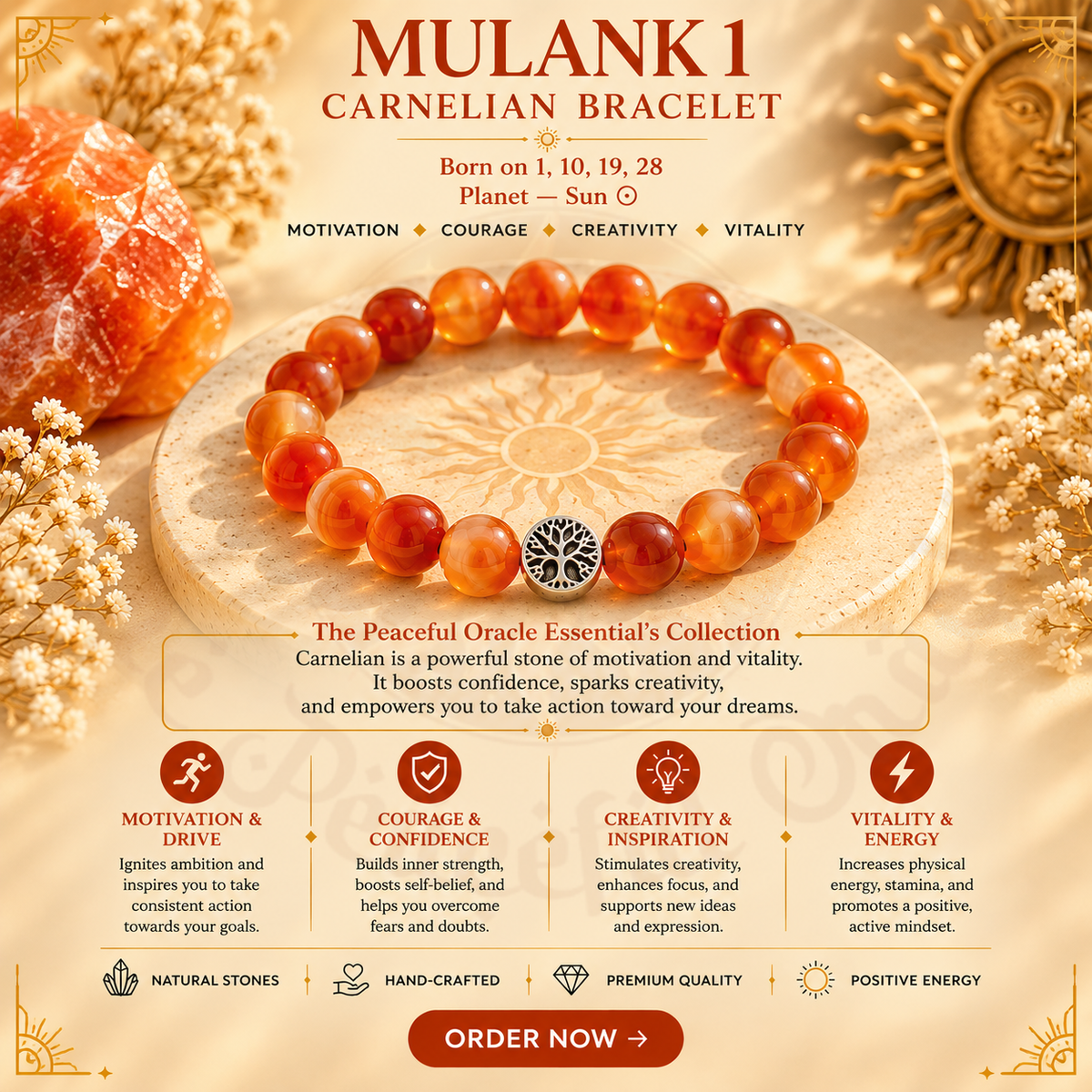 Mulank 1 Carnelian