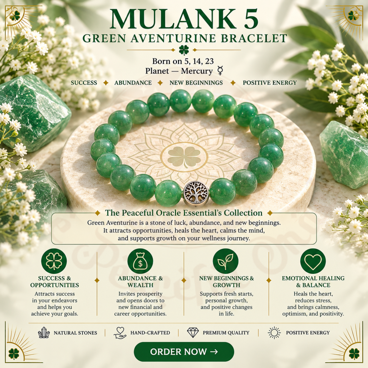 Mulank 5 Green Aventurine