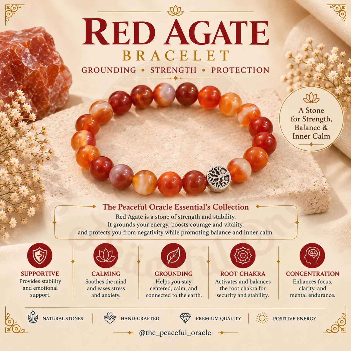 Red Agate Bracelet