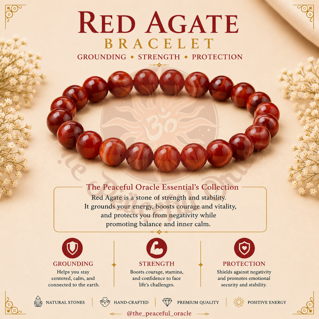 Red Agate Bracelet