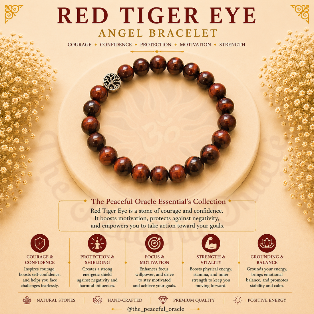 Red tiger eye Bracelet