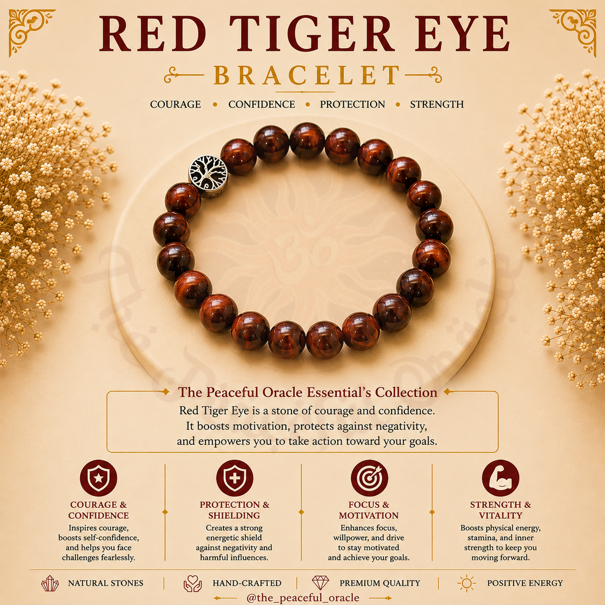 Red tiger eye Bracelet