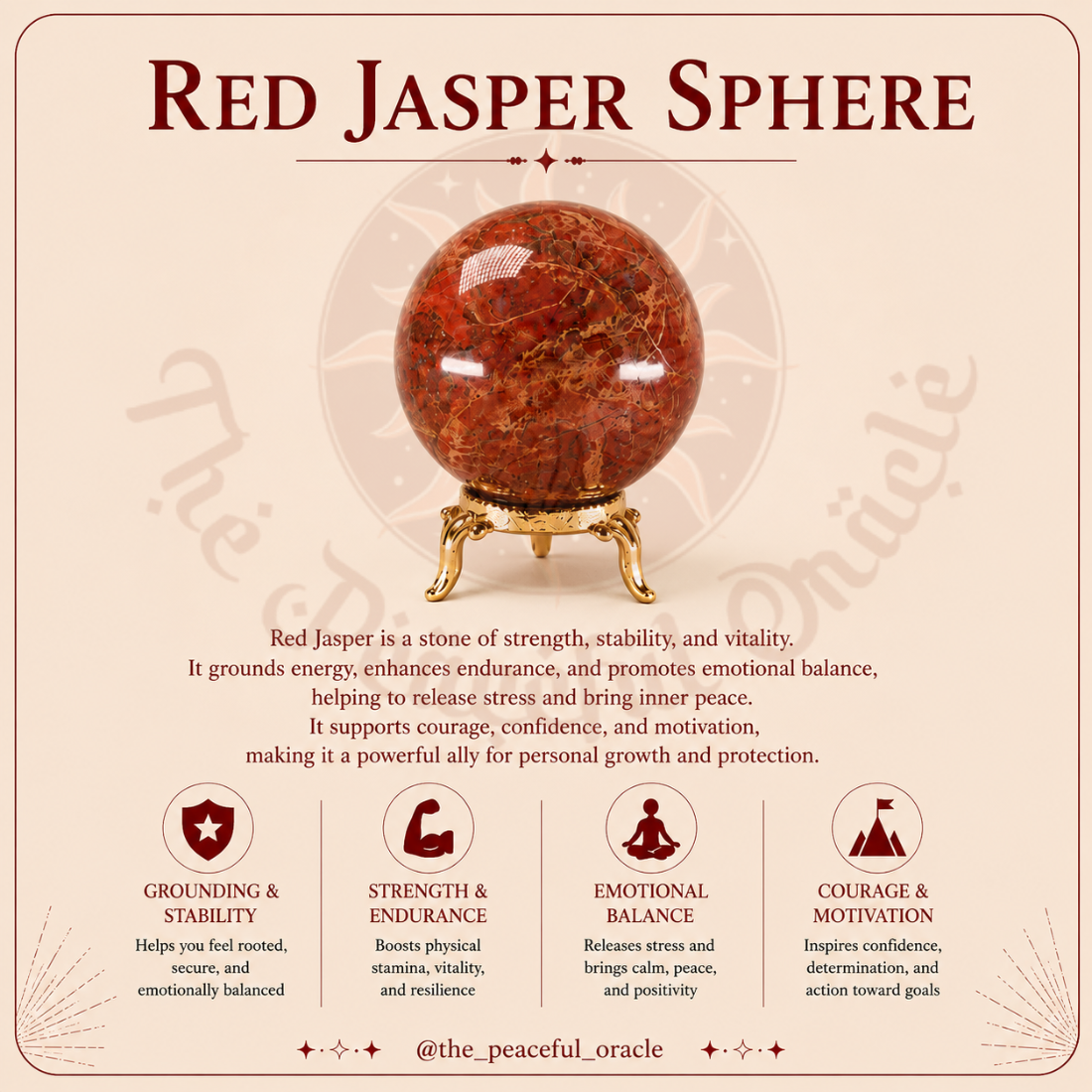 Red Jasper Sphere