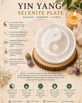 Yin Yang Selenite Plate