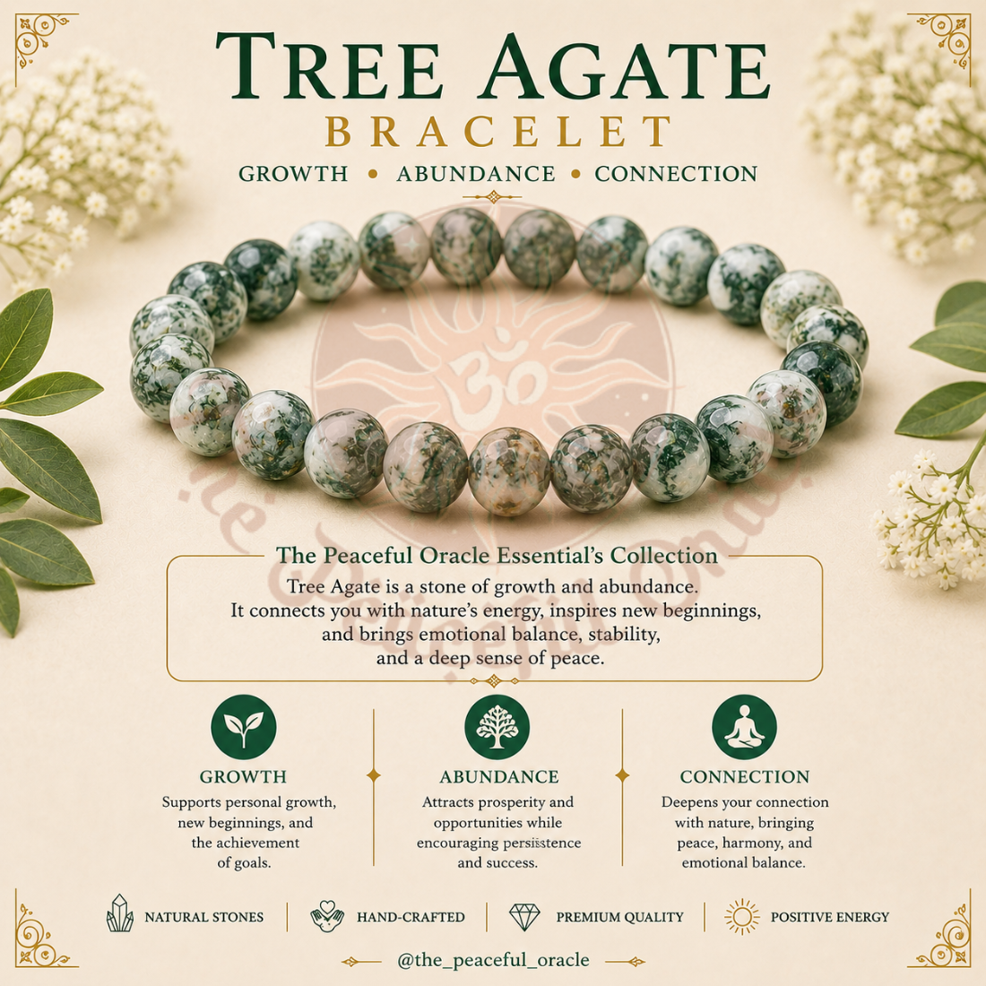 Tree Agate Bracelet